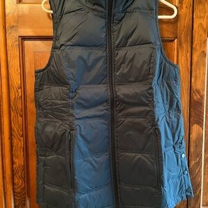 JJILL Down Puffer Vest Dark Teal size Small Petite NWT